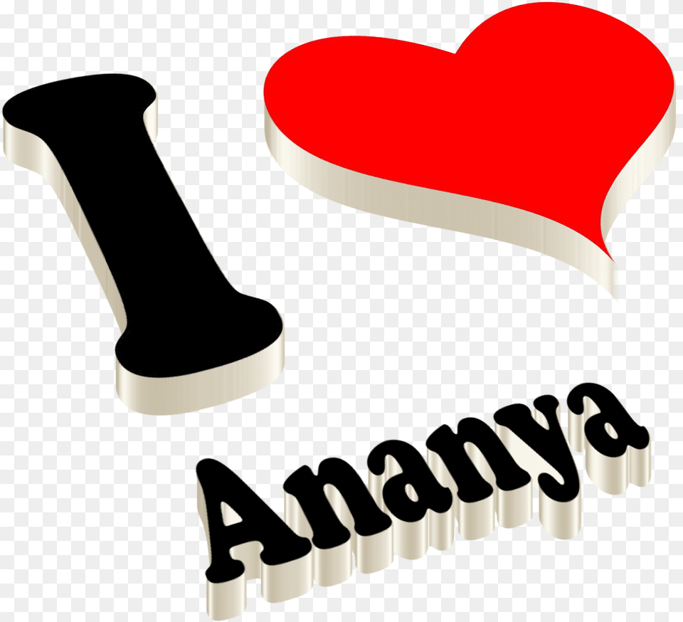 Ananya Heart Name Transparent, Brush, Device, Tool, Smoke Pipe Free Png