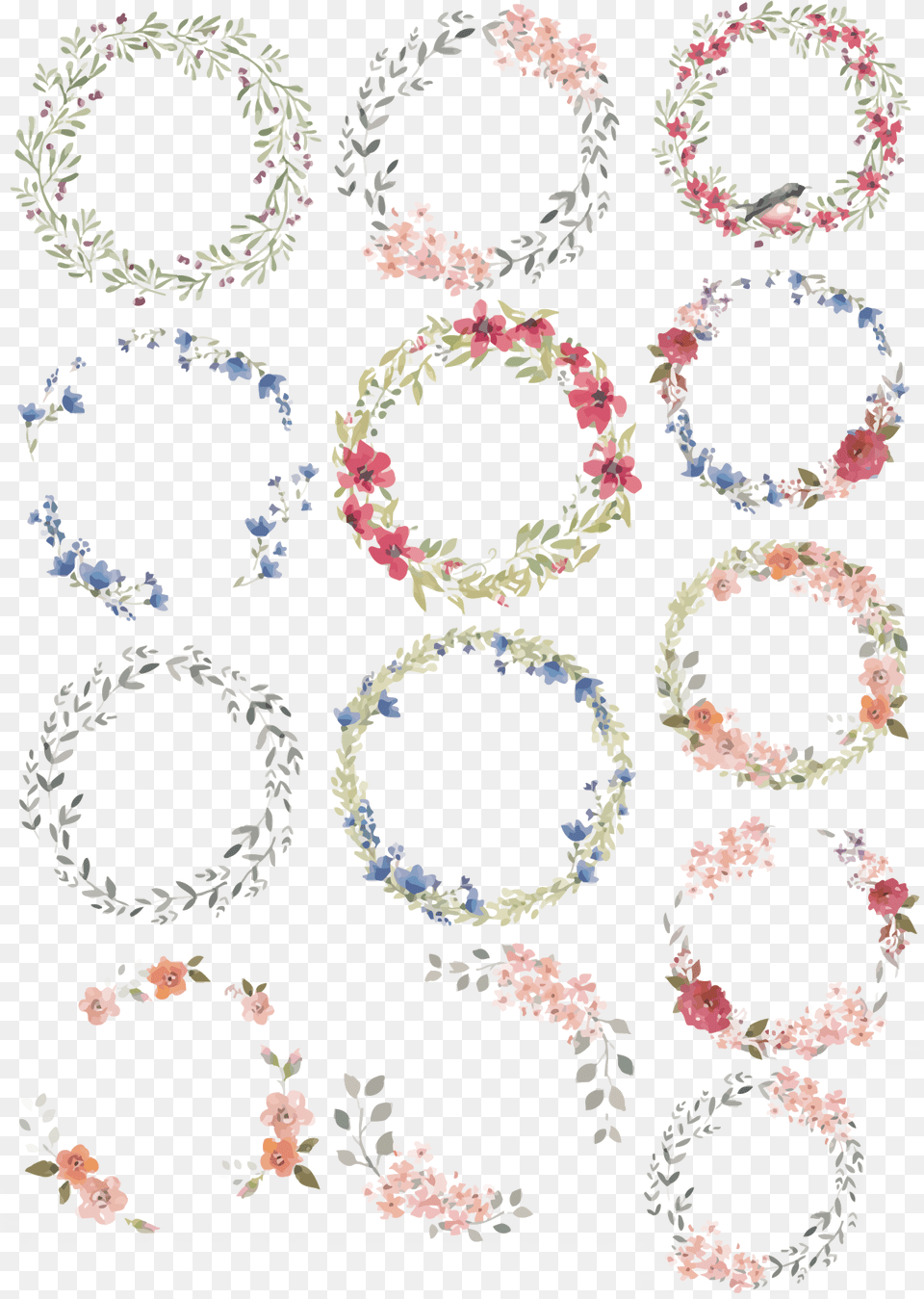Anar Clipart Dibujo Corona De Flores, Graphics, Art, Pattern, Floral Design Png Image