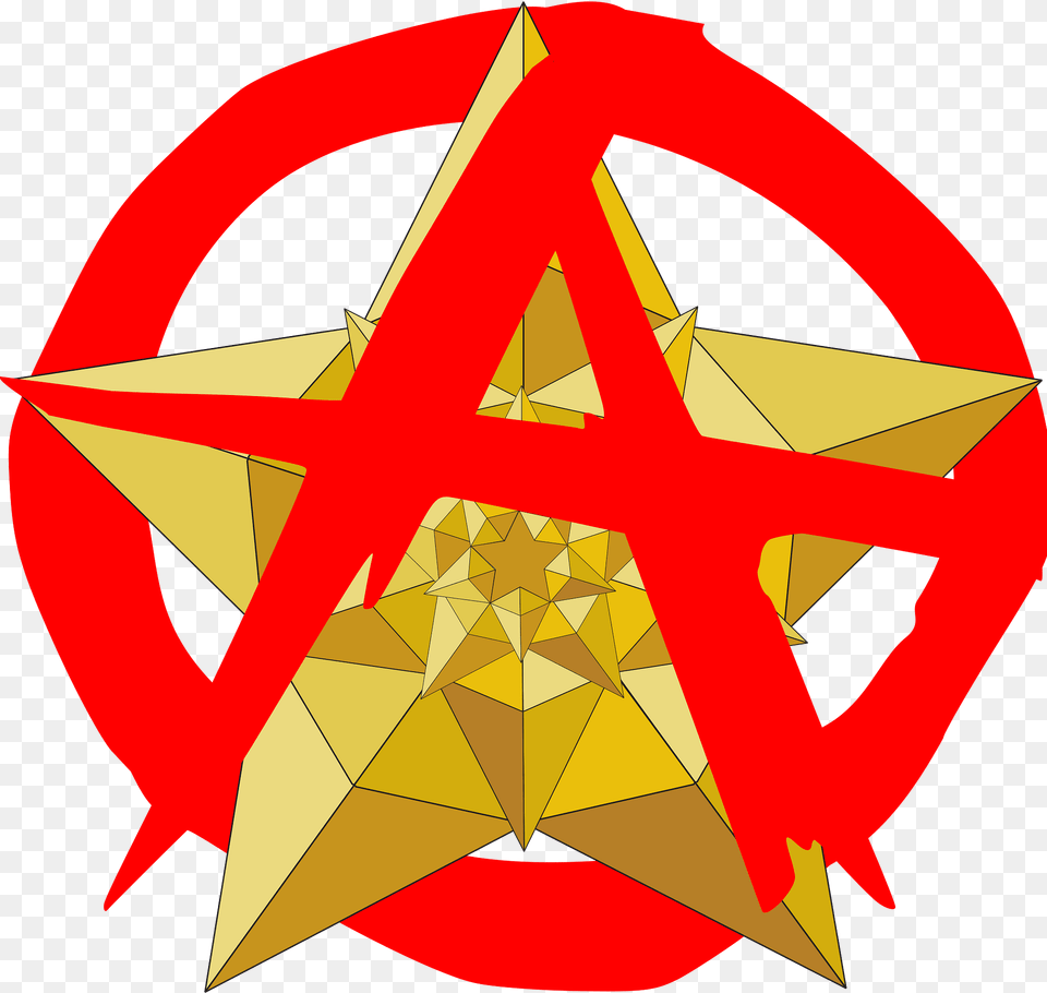 Anarchist Featured Clipart, Star Symbol, Symbol, Person Png