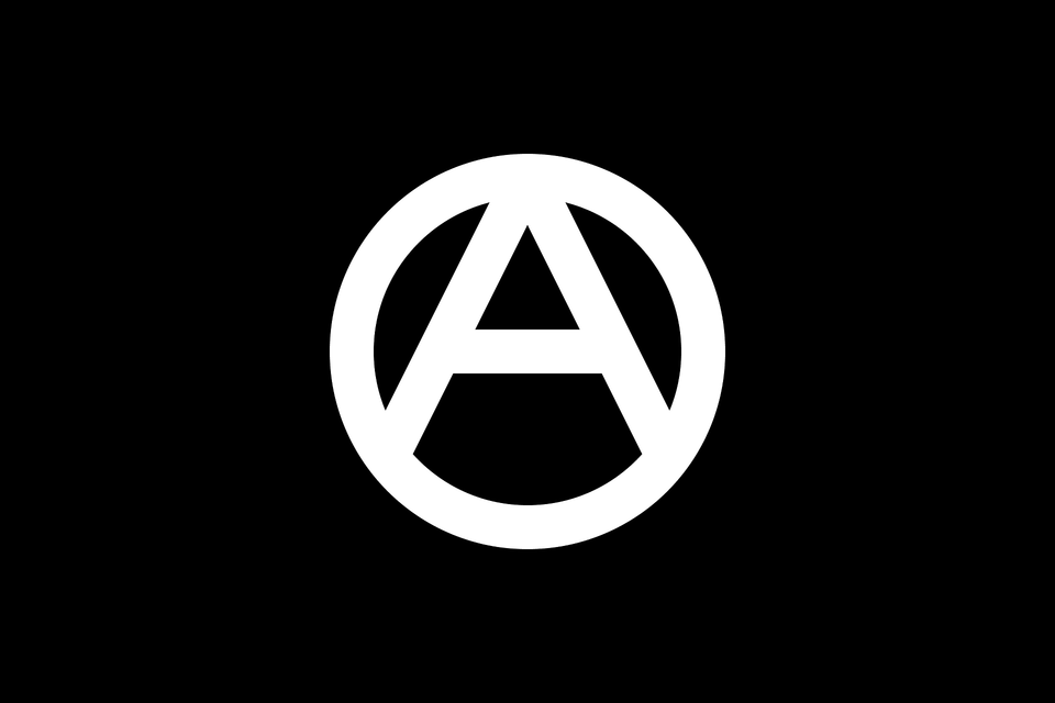 Anarchist Flag With Logo Clipart, Star Symbol, Symbol Png Image