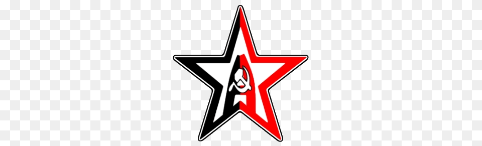 Anarcho Communism Star, Star Symbol, Symbol, Cross Free Transparent Png
