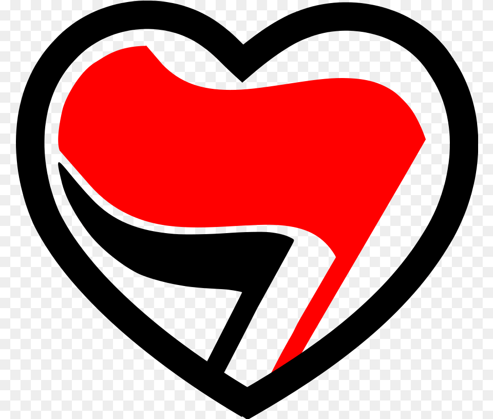 Anarcho Communist Symbol Love Antifa, Cushion, Home Decor, Logo, Clothing Free Png