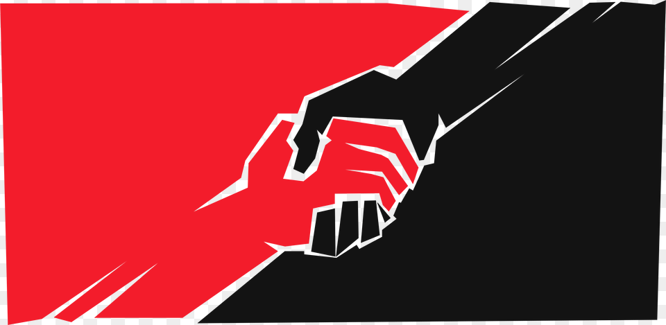 Anarchosyndicalistflag Anarcho Syndicalist Flag Hands, Body Part, Hand, Person Png Image