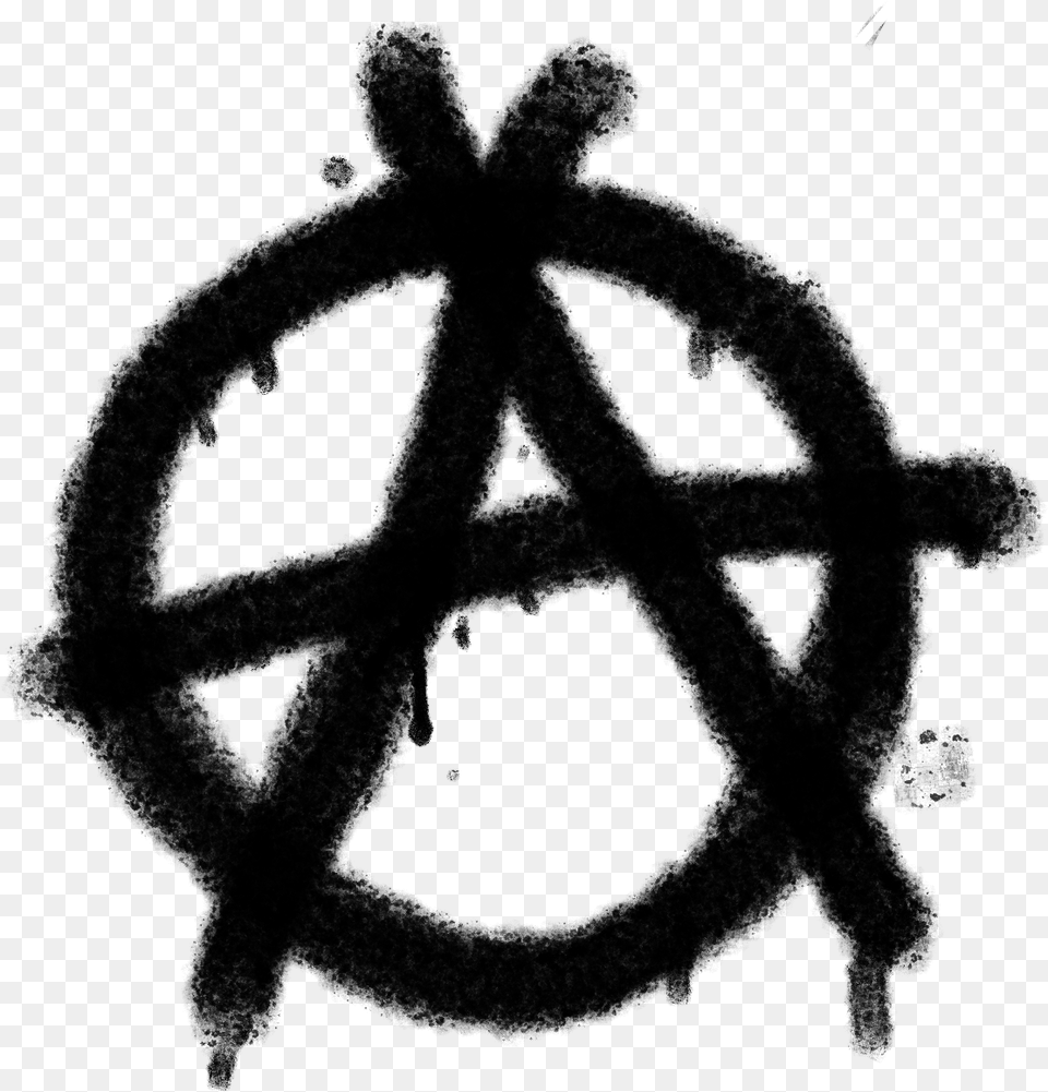 Anarchy Anarchist Anarchism Anarquia Anarquista Sketch, Gray Png Image