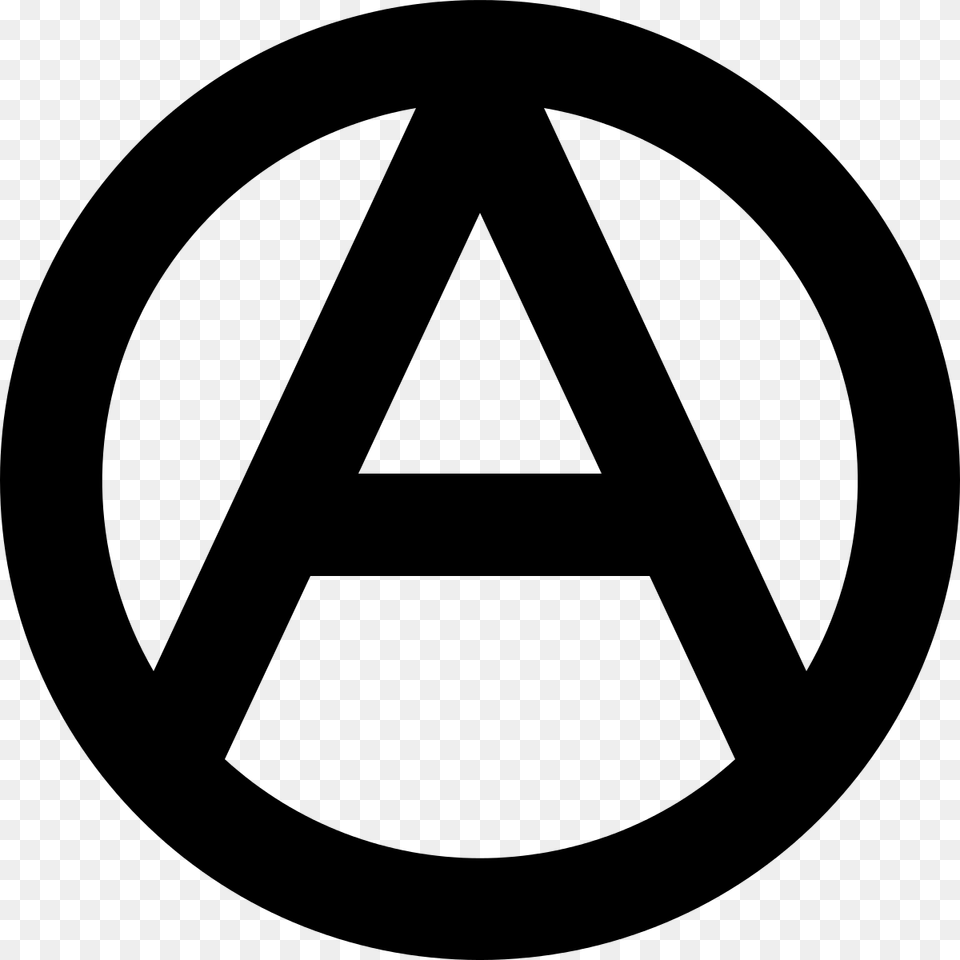 Anarchy Circle, Gray Free Png