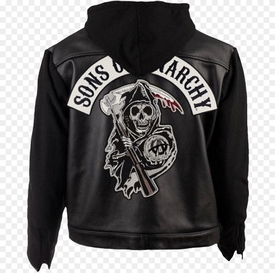 Anarchy Jacket Sons Of Anarchy Gang Jacket, Hoodie, Clothing, Coat, Sweatshirt Png