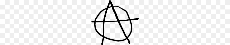 Anarchy Symbol, Gray Png Image