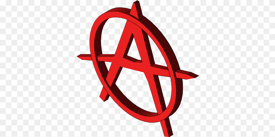 Anarchy Symbol 3d Cad Model Library Grabcad Circle, Star Symbol, Logo Png Image