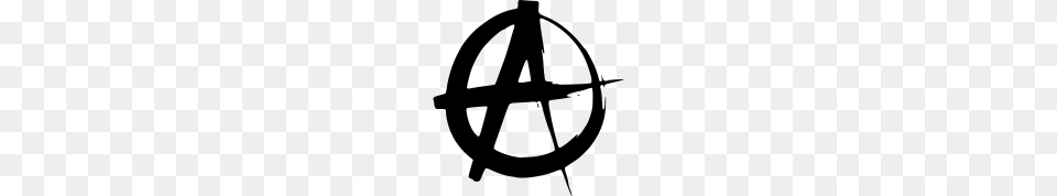 Anarchy Symbol Image, Gray Free Png