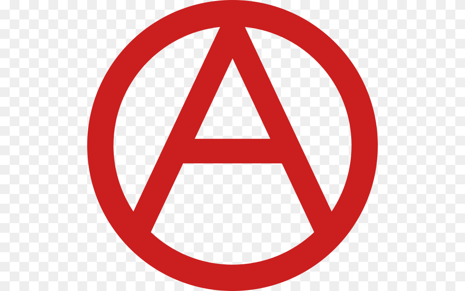 Anarchy Symbol Red Clipart Brixton, Sign, Road Sign Free Png