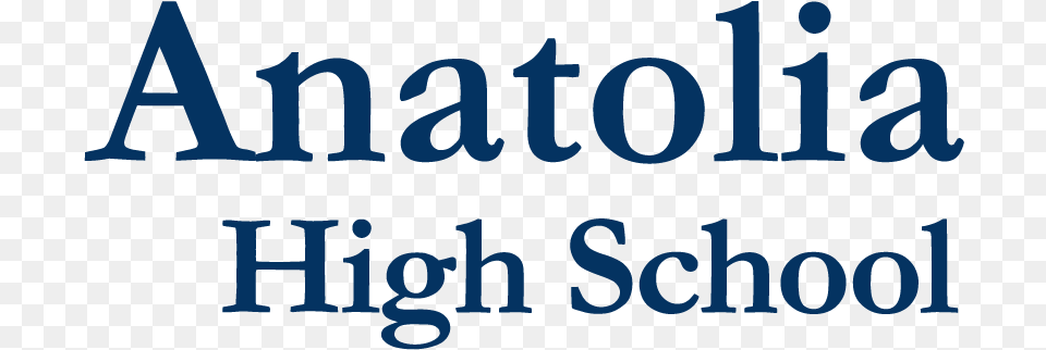 Anatolia High School Wordmark Blue Hampstead School Of English, Text, Scoreboard Png Image