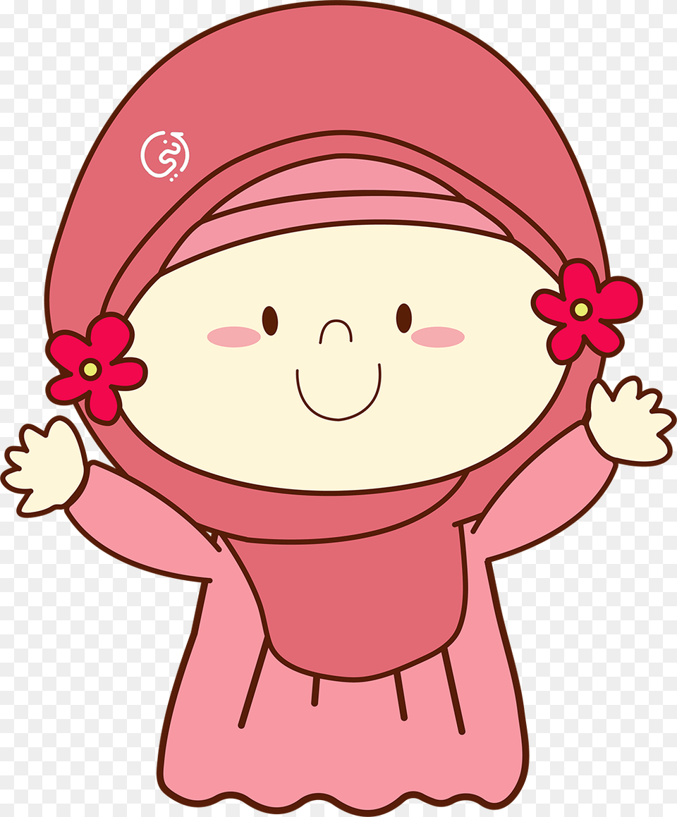 Anaya Hijab Kids Cartoon Hijab, Clothing, Hat, Baby, Person Free Png