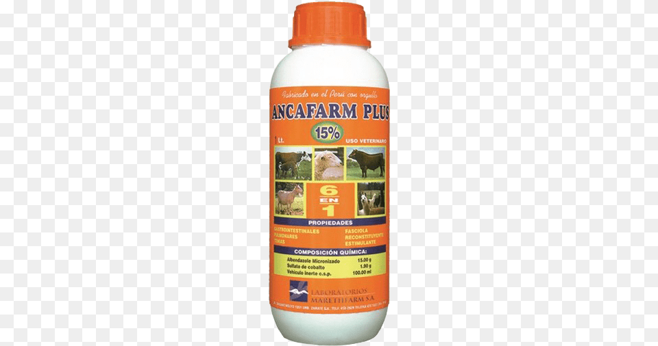 Ancafarm Plus Marethfarm Productos Veterinarios, Bottle, Mayonnaise, Food, Animal Png Image