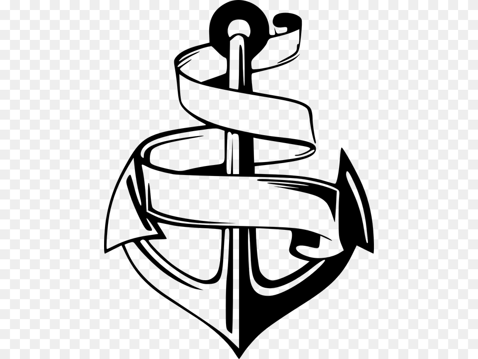 Anchor, Gray Png