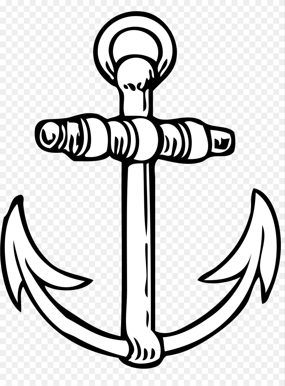 Anchor Anchor Black And White Clipart, Electronics, Hardware, Hook, Cross Free Png Download