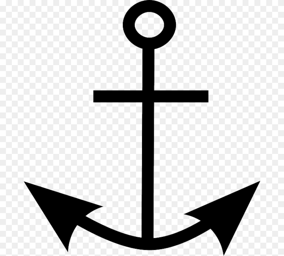 Anchor Anchor Cross, Electronics, Hardware, Hook, Symbol Png Image