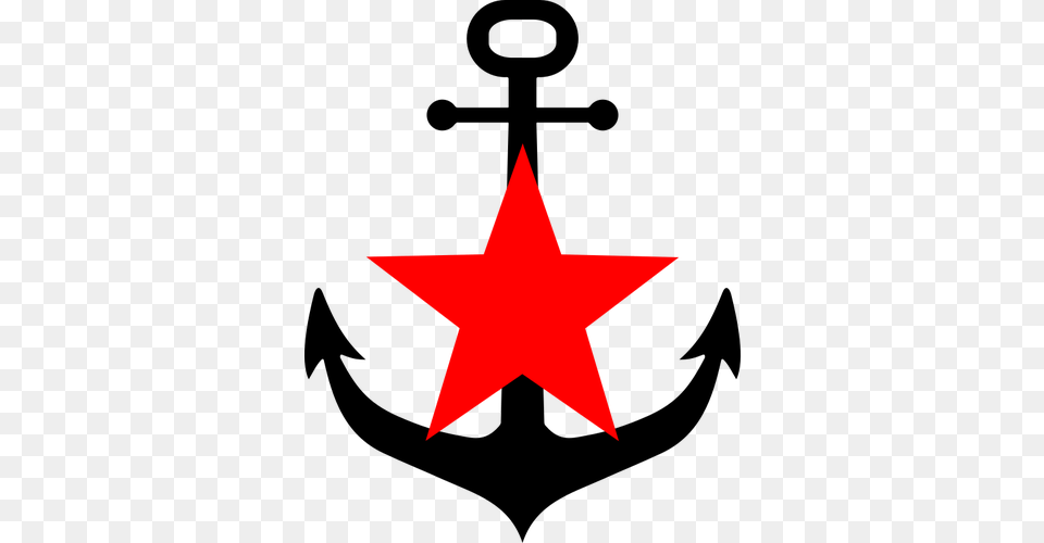Anchor And Red Star, Star Symbol, Symbol Free Png