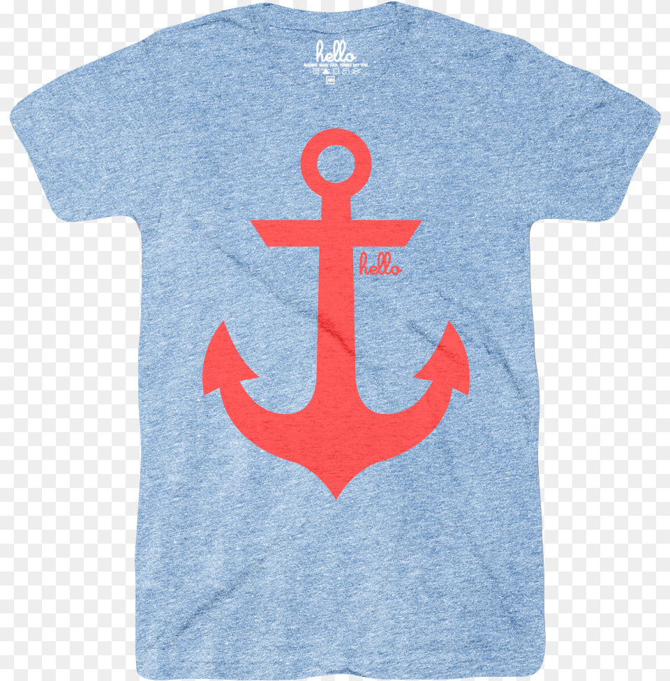 Anchor Athletic Blue Tri Blend Anchor Poster, Clothing, Electronics, Hardware, T-shirt Png Image