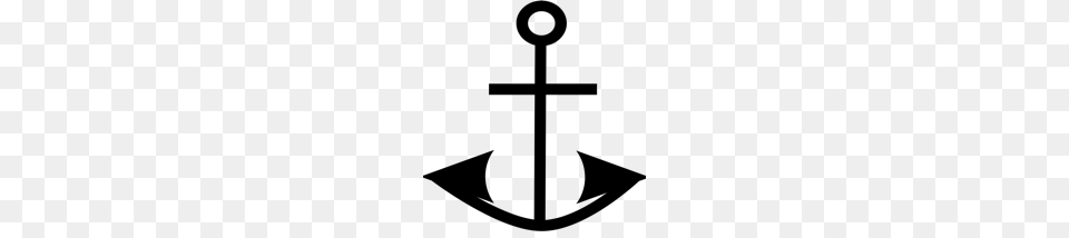 Anchor Clip Art Black, Gray Png