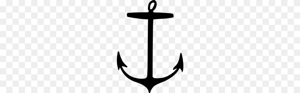 Anchor Clipart Black And White, Gray Png