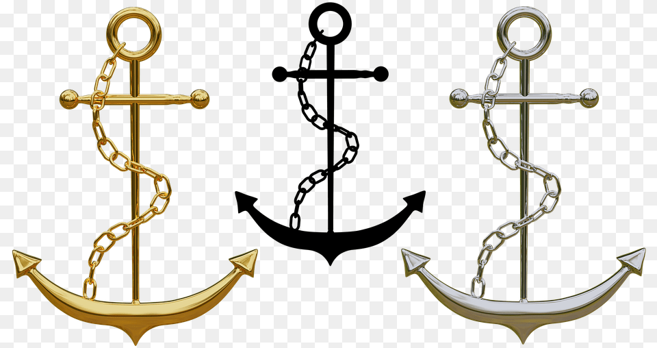 Anchor Clipart Photo Anchor Isolated Jewellery Gold Anchir, Electronics, Hardware, Hook, Cross Free Png