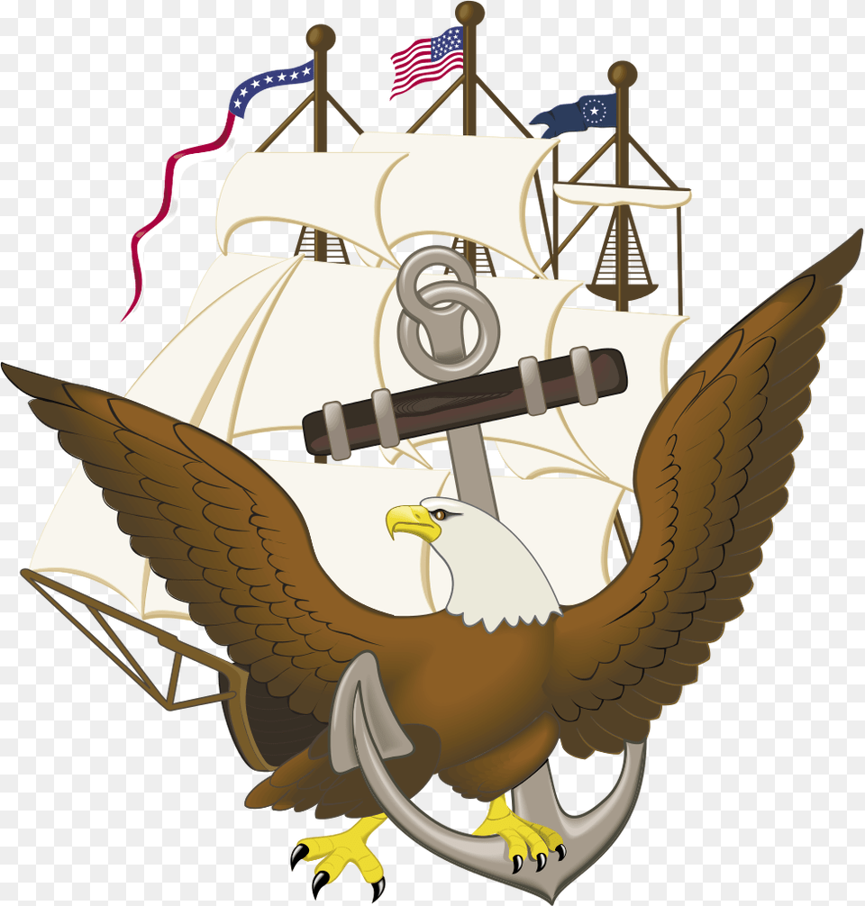 Anchor Constitution And Eagle, Electronics, Hardware, Animal, Bird Free Transparent Png