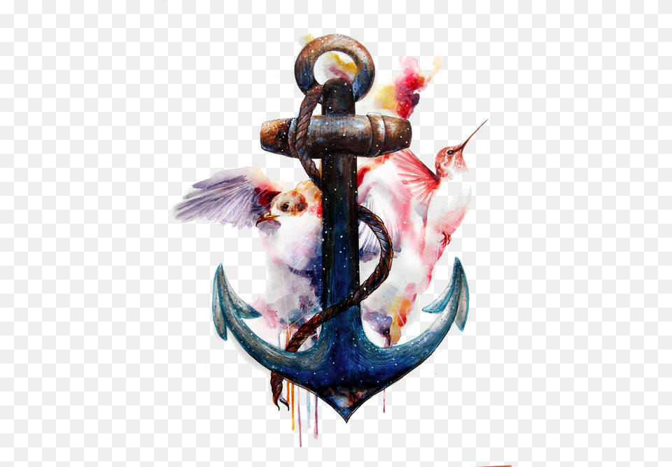 Anchor Image With Background Arts Hummingbird Anchor Tattoo, Electronics, Hardware, Hook, Animal Free Transparent Png
