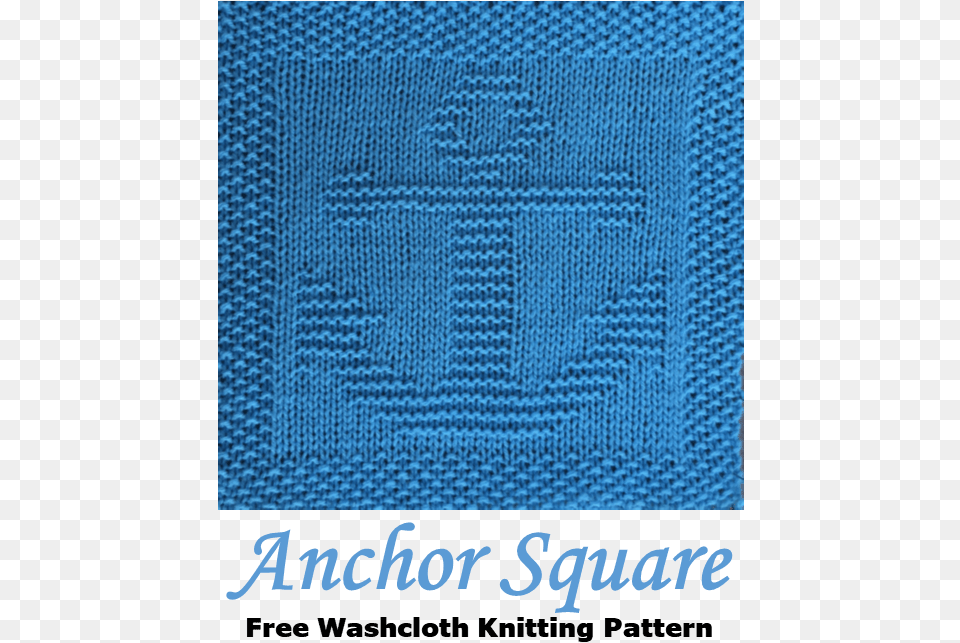 Anchor Knitting Pattern For Dishcloth Washcloth Afghan, Home Decor, Rug, Texture, Person Free Png Download