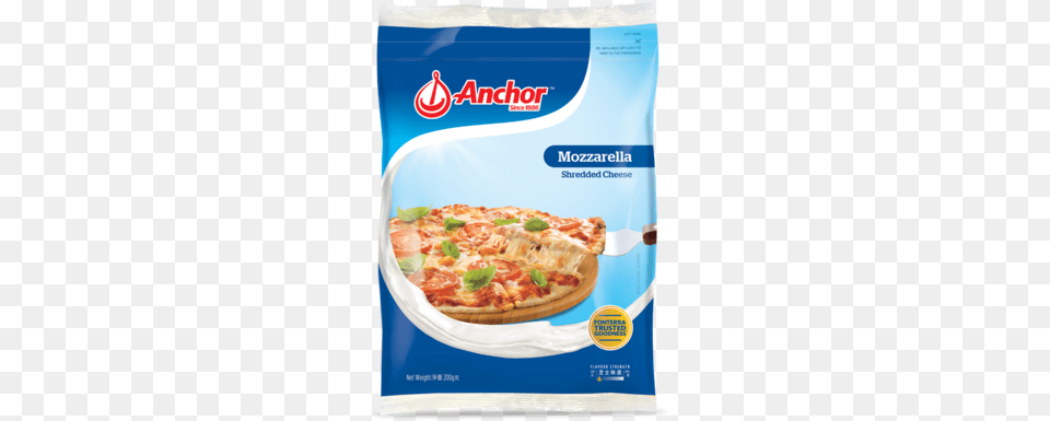 Anchor Mozzarella Shredded Cheese, Food, Pizza, Advertisement Free Png