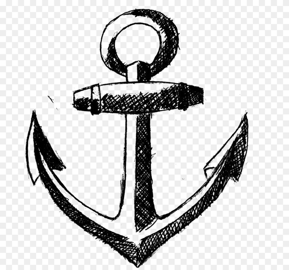 Anchor Photo Simple Tattoo Designs On Paper, Electronics, Hardware, Hook Free Transparent Png