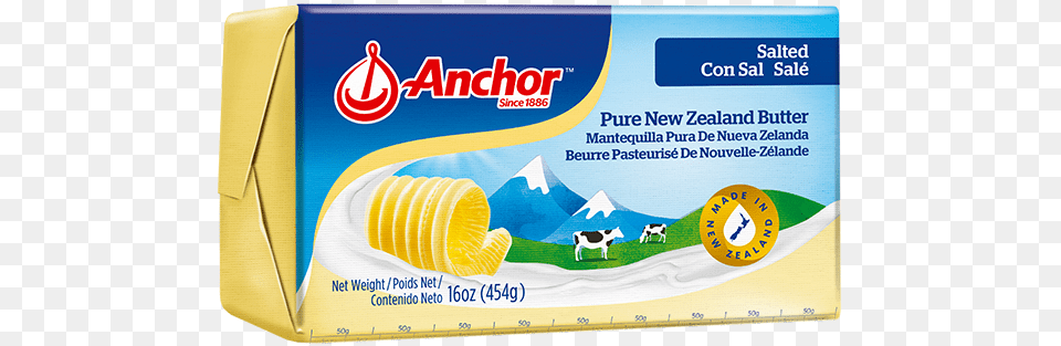 Anchor Salted Butter Anchor Butter Unsalted, Food, Animal, Cattle, Cow Free Png