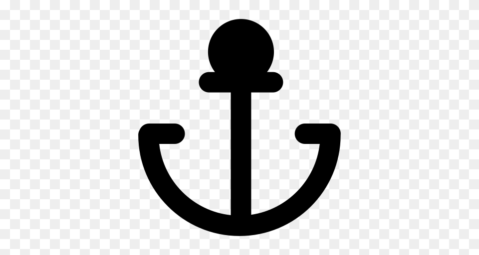 Anchor Solid Anchor Icon With And Vector Format, Gray Png Image