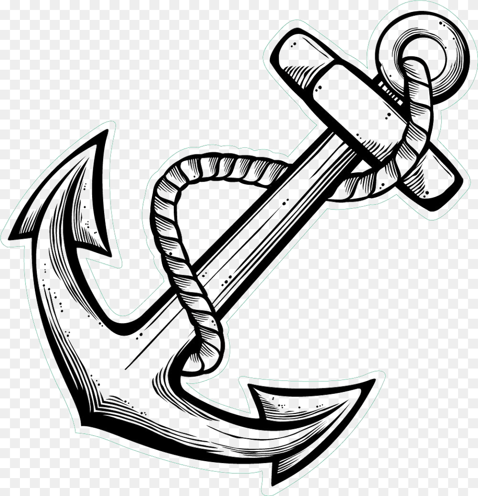 Anchor Tattoo Drawings Simple, Electronics, Hardware, Hook, Smoke Pipe Free Png