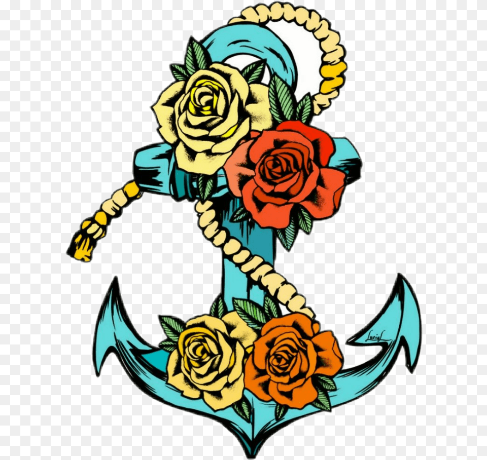 Anchor Tattoo Tattoos Ink Inkart Oldfashioned Rose Anchor Tattoo Stencil, Art, Electronics, Floral Design, Graphics Free Png Download