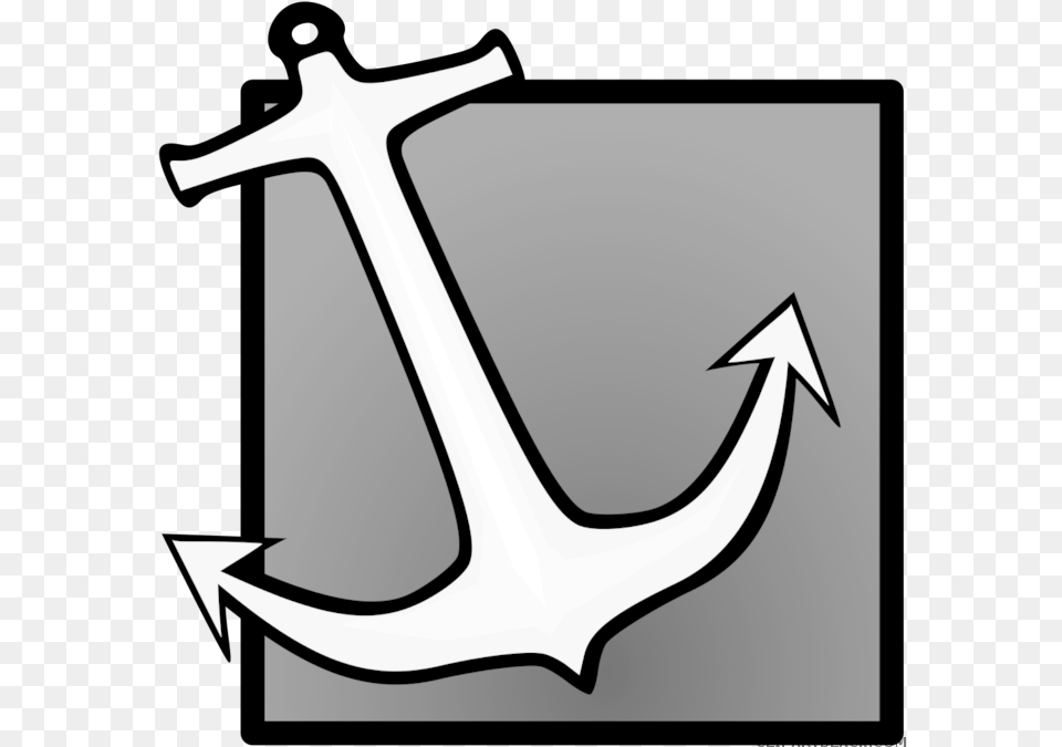 Anchor Tools Black White Clipart Images Clipartblack Anchor Clip Art, Electronics, Hardware, Hook, Smoke Pipe Free Png Download