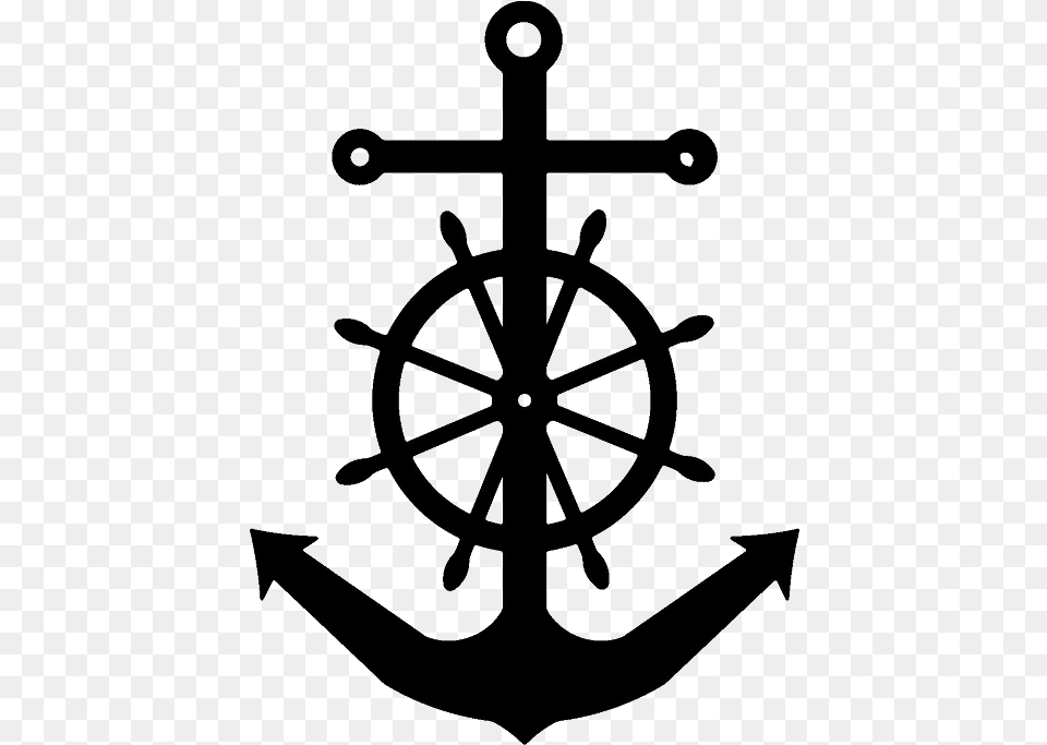 Anchor With Ship Wheel, Electronics, Hardware, Hook, Ammunition Free Png