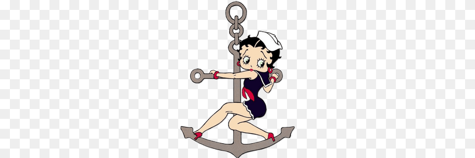 Anchors Away Betty Yay Navy Betty Boop Betty, Electronics, Hardware, Hook, Anchor Free Png