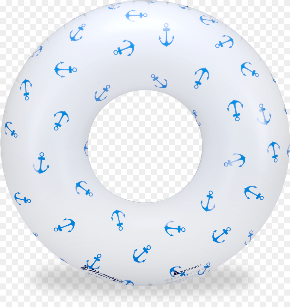 Anchors Away Nautical Pool Float Round Tube Mimosa Inc Mimosa Anchors Away Inflatable Premium Quality, Food, Sweets, Disk, Cushion Png