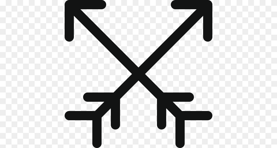 Ancient Arrows Arrow Cross Arrows Crossing Arrows Hunting, Nature, Outdoors, Snow Free Png