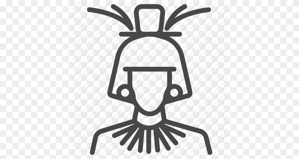 Ancient Aztec Man Maya Mayan Tribe Icon, Emblem, Symbol Free Png Download
