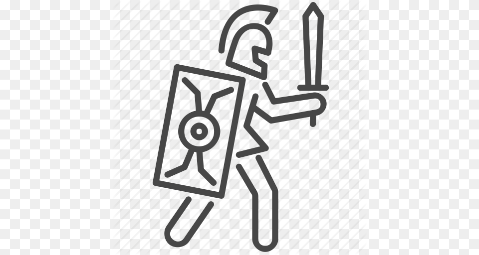 Ancient Battle Empire Roman Soldier Warrior Icon, Text, Electronics, Hardware Png