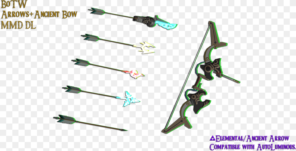 Ancient Bow And Arrow Botw, Weapon, Animal, Bird Free Transparent Png