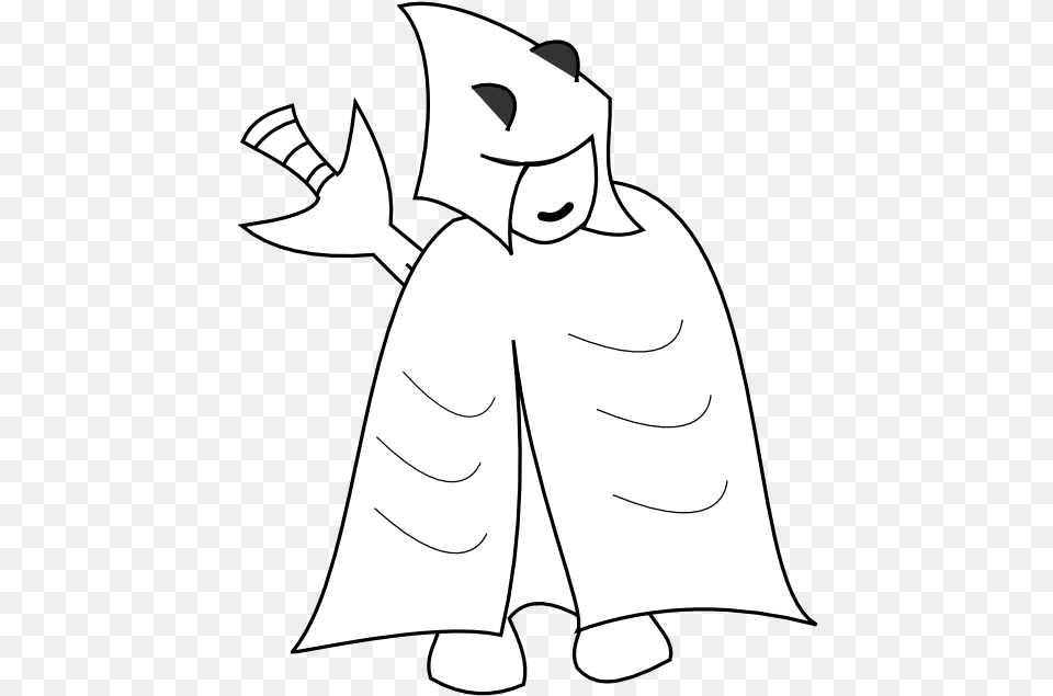 Ancient Combat Uomo Squalo Black White Line Art 555px Cartoon, Cape, Clothing, Fashion, Baby Png