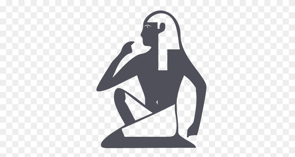 Ancient Egypt Museum Old Pharaon Icon, Kneeling, Person, Adult, Female Free Png Download