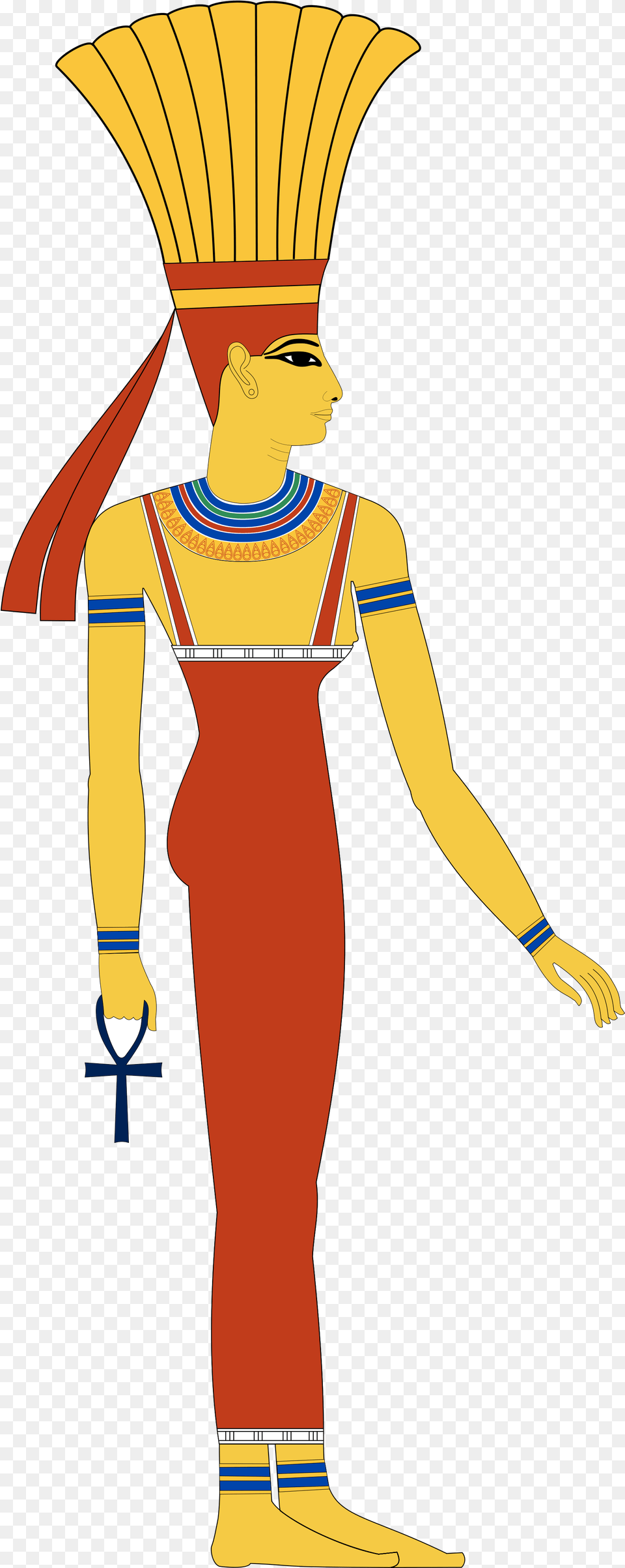 Ancient Egyptian Goddess Hathor, Clothing, Costume, Person, Face Free Png Download