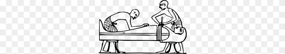 Ancient Egyptians Embalming Clip Art, Tub, Drawing, Grass, Lawn Free Png