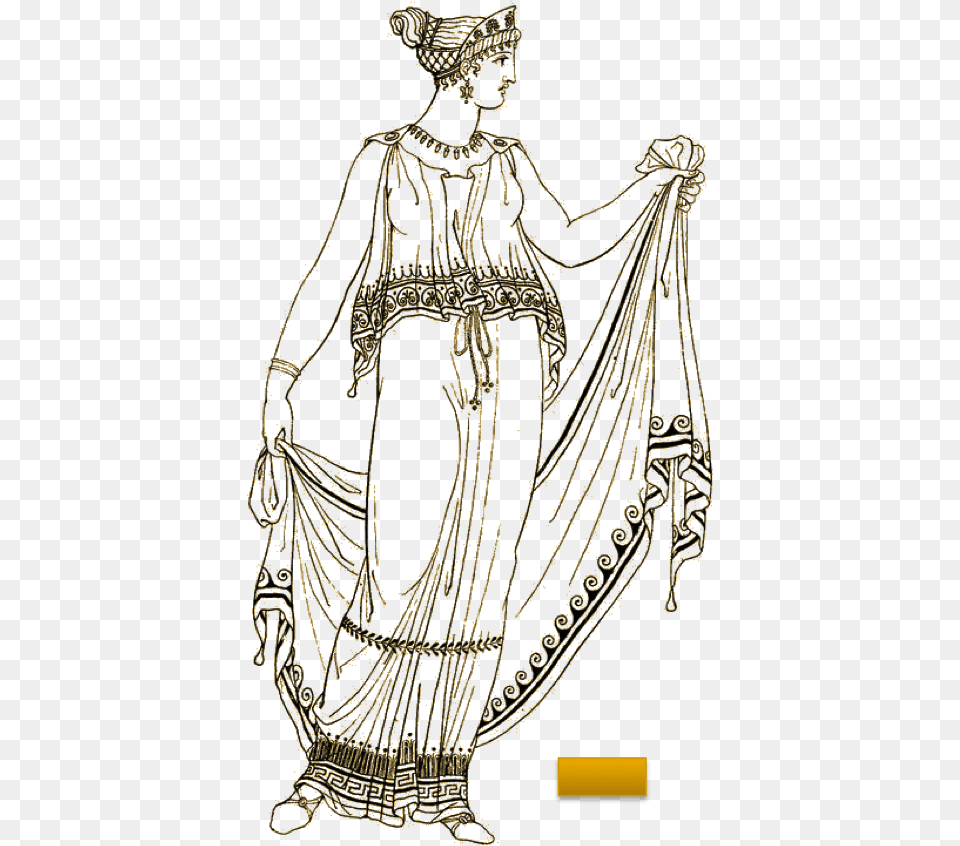 Ancient Greek Clothing Peplos, Chandelier, Lamp, Accessories, Jewelry Free Png Download