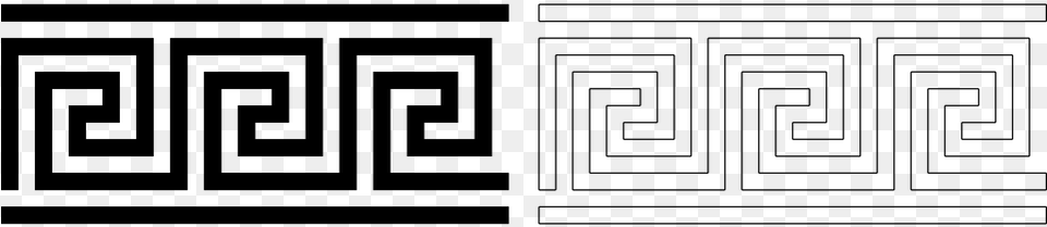 Ancient Greek Design Pattern, Gray Free Transparent Png