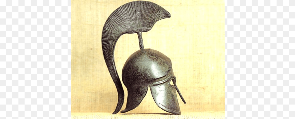Ancient Greek Helmet, Bronze Png Image