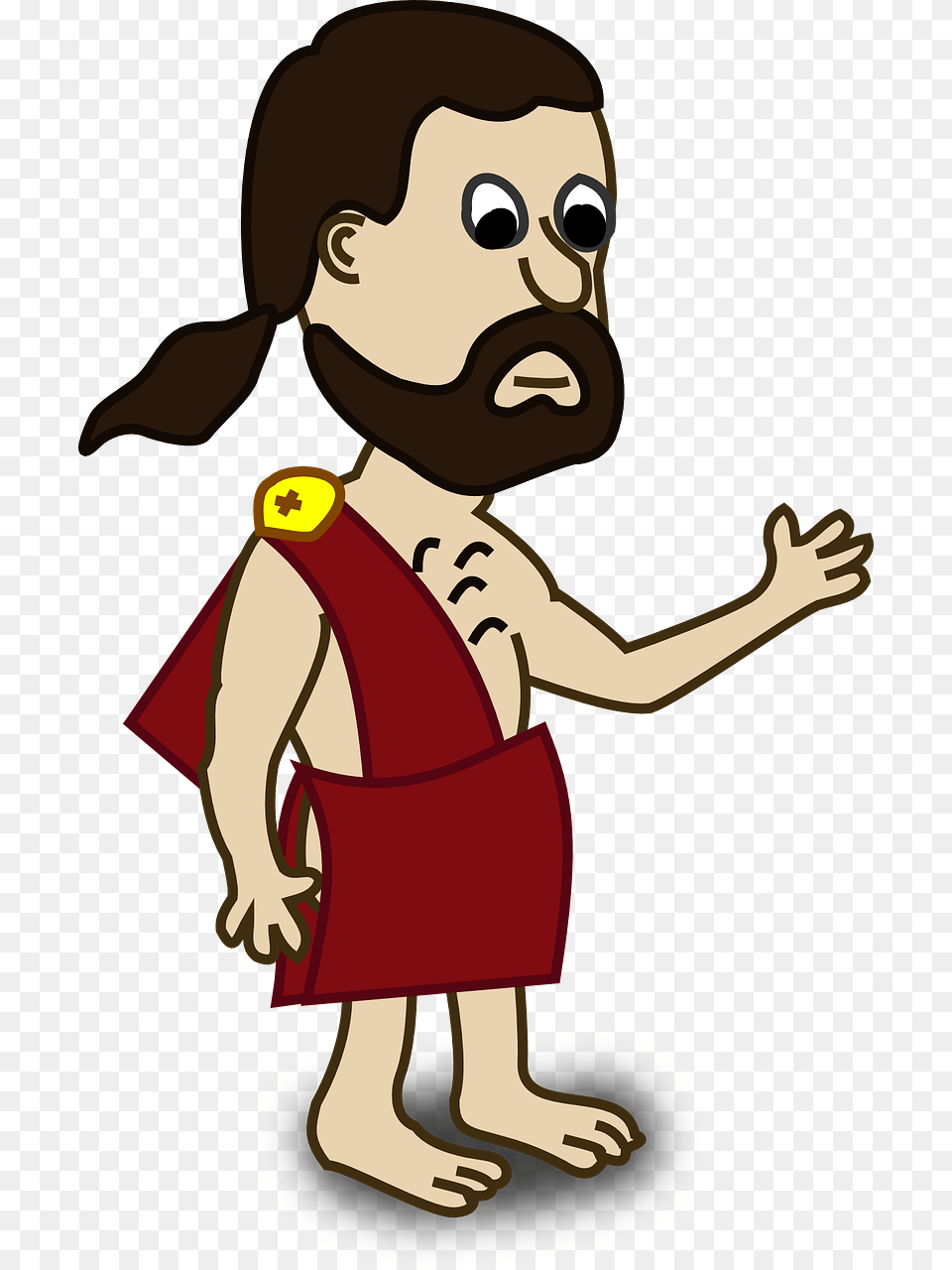 Ancient Greek Person Cartoon, Baby, Face, Head Free Png